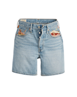 The Levi's® Womens 501® Orginal High Rise Mid-Thigh Walkshorts in Desert Utopia