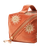 The Elizabeth Scarlett Sun Goddess Open Flat Makeup Bag in Rust