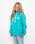 Polzeath Hoodie in Lagoon & White