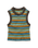 Out There Ribbed Vest in Espresso Multi Stripe