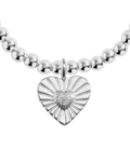 The Joma Jewellery A Little Positivity Bracelet in Silver Plating