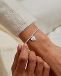 The Joma Jewellery A Little Positivity Bracelet in Silver Plating
