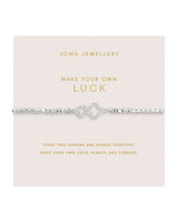 The Joma Jewellery Forever Yours Make Your Own Luck Bracelet in Silver Plating