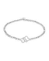 The Joma Jewellery Forever Yours Make Your Own Luck Bracelet in Silver Plating