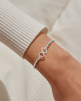 The Joma Jewellery Forever Yours Make Your Own Luck Bracelet in Silver Plating