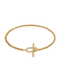 Evermore Oval T-Bar Bracelet in Gold Plating