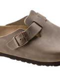 The Birkenstock Womens Boston Natural Leather Oiled Sandals in Tobacco Brown