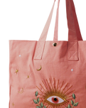 Celestial Eye Carryall Bag in Coral