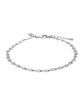 Sparkle Chain Anklet in Silver