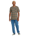 The Volcom Mens Taction T-Shirt in Khaki