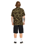 The Volcom Mens Bold Moves Shirt in Ginger Brown