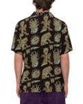 The Volcom Mens Tetsunori Shirt in Black