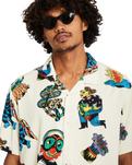 The Volcom Mens Bob Mollema Shirt in Light Beige