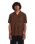 Utopias Print Shirt in Brown Horn