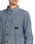 The Volcom Mens Levelstone Shirt in Blue Wash