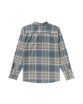 The Volcom Mens Netastone Flannel Shirt in Dark Slate