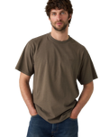 The Levi's® Mens Red Tab™ Vintage T-Shirt in Garment Dye Maitake Brown Jersey