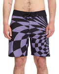 Spiral Stone Mod Boardshorts in Violet