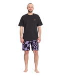Spiral Stone Mod Boardshorts in Violet