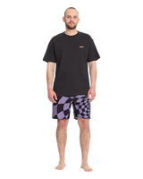 Spiral Stone Mod Boardshorts in Violet