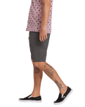 The Volcom Mens Frickin Modern Stretch Walkshorts in Charcoal Heather