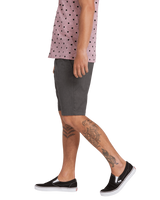 The Volcom Mens Frickin Modern Stretch Walkshorts in Charcoal Heather
