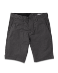 The Volcom Mens Frickin Modern Stretch Walkshorts in Charcoal Heather