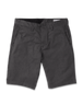 The Volcom Mens Frickin Modern Stretch Walkshorts in Charcoal Heather