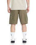 The Volcom Mens Strange Tripper Walkshorts in Wintermoss