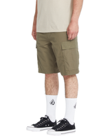 The Volcom Mens Strange Tripper Walkshorts in Wintermoss
