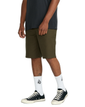 The Volcom Mens Billow Walkshorts in Wren