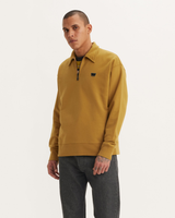 The Levi's® Mens Skate New 1/4 Zip Sweatshirt in Dried Tobacco