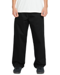 The Volcom Mens Frickin Skate Chino Trousers in Black