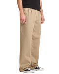 Baggos Pleat Trousers in Khaki