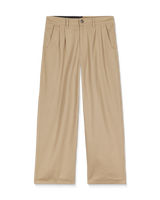 Baggos Pleat Trousers in Khaki