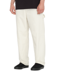 The Volcom Mens Kraftsman Trousers in Dirty White