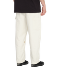 The Volcom Mens Kraftsman Trousers in Dirty White