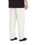 The Volcom Mens Kraftsman Trousers in Dirty White