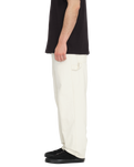 The Volcom Mens Kraftsman Trousers in Dirty White