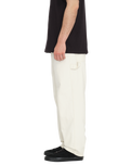 The Volcom Mens Kraftsman Trousers in Dirty White