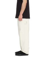 The Volcom Mens Kraftsman Trousers in Dirty White