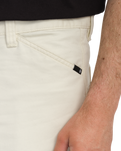 The Volcom Mens Kraftsman Trousers in Dirty White