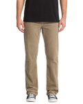 The Volcom Mens Solver 5 Pocket Cord Trousers in Brindle