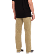 The Volcom Mens Solver 5 Pocket Cord Trousers in Khaki