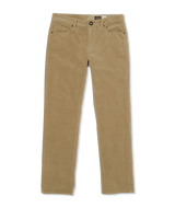 The Volcom Mens Solver 5 Pocket Cord Trousers in Khaki