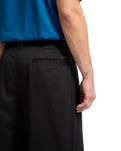 The Volcom Mens Baggos Pleat Trousers in Black