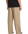 The Volcom Mens Baggos Pleat Trousers in Khaki