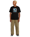 The Volcom Mens Frickin Loose Tapered Cord Trousers in Khaki