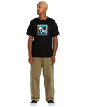 The Volcom Mens Frickin Loose Tapered Cord Trousers in Khaki
