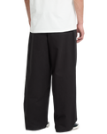 The Volcom Mens Chillow Pleat Trousers in Antique Black